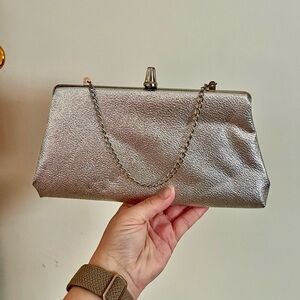 Vintage Silver Clutch Bag